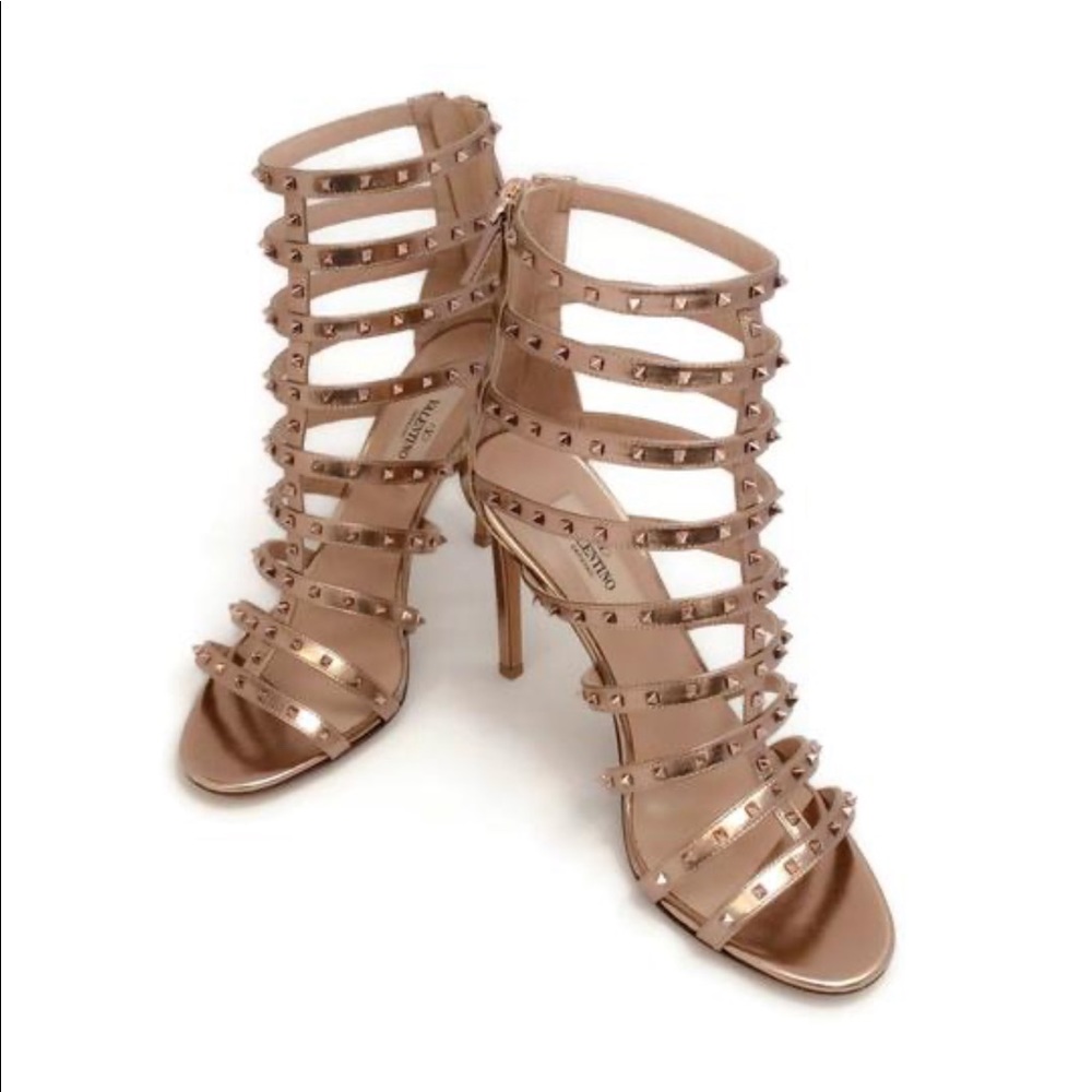 Valentino Rock Stud Cage Sandals